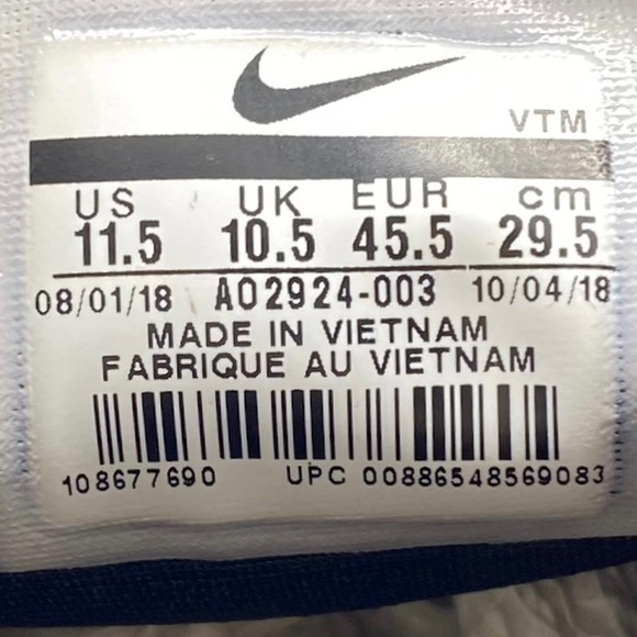 Nike Air Max 720 Sneaker Throwback Future Black Green Low Top Lace Up Size 11.5 - Picture 10 of 12